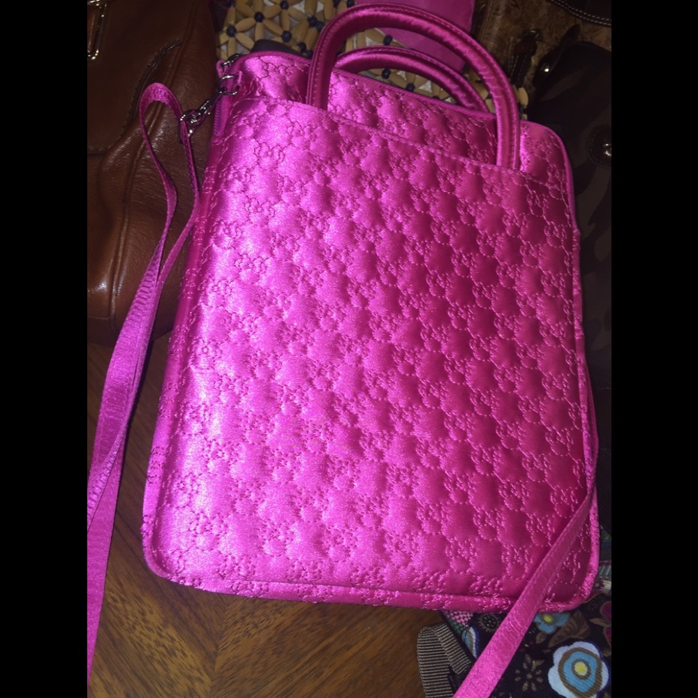Disney Tablet Bag; Pink Polyester